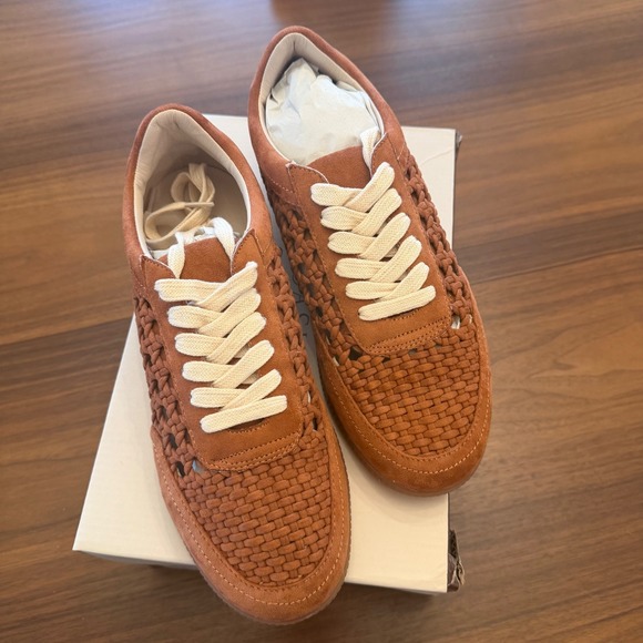 Oasis Society Shoes - Oasis Society Sandy Crochet Sneakers Woven Lace Up Low Top Shoes Womens 8.5